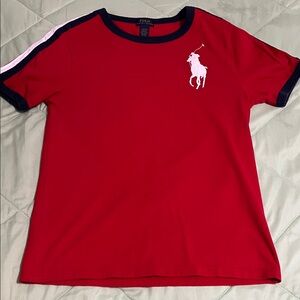 Polo by Ralph Lauren Kids Red Tee with White Logo